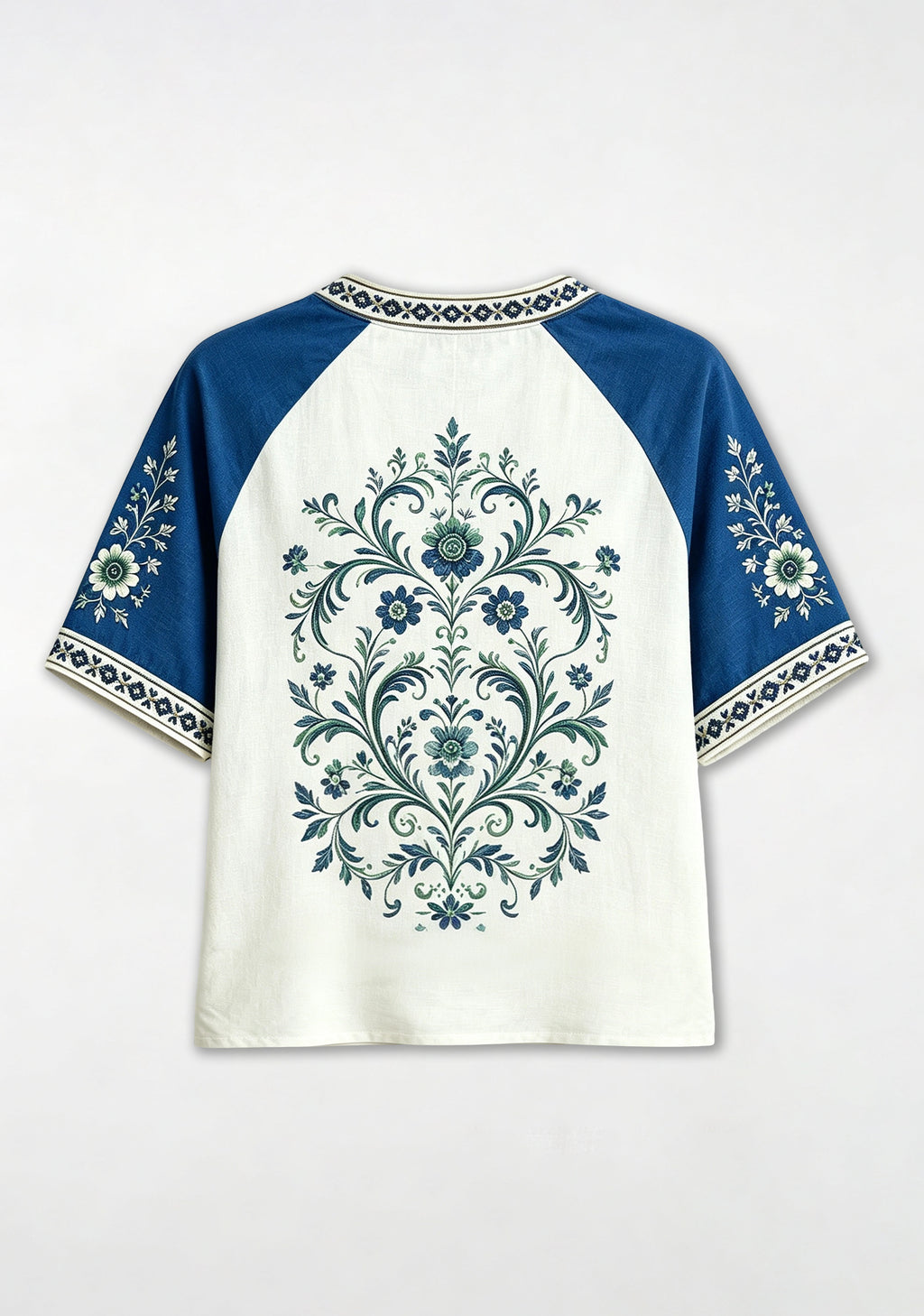 Indianapolis Colts Retro Floral Heart Raglan NFL V-Neck T-Shirt