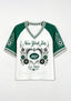 New York Jets Est.1960 Floral Heart Raglan NFL V-Neck T-Shirt