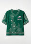 Philadelphia Eagles Floral Game Day NFL V-Neck Blouse