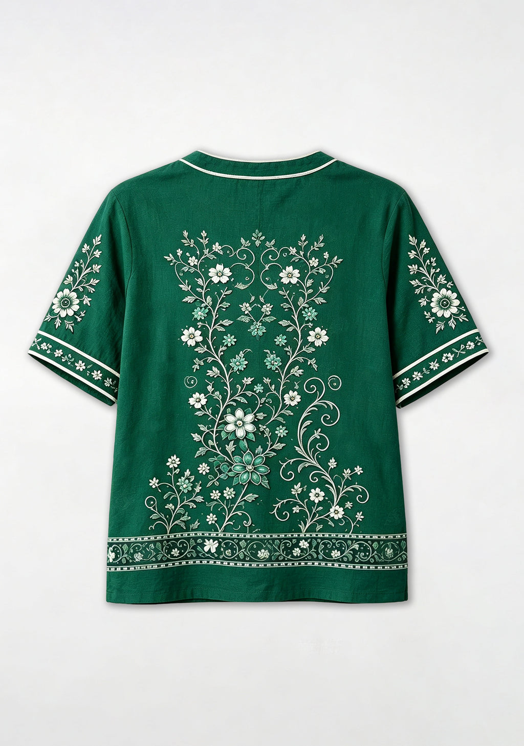 Philadelphia Eagles Floral Game Day NFL V-Neck Blouse