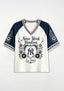 Retro Floral Heart New York Yankees Raglan V-Neck T-Shirt