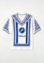 Boho Millwall Club V-Neck Blouse