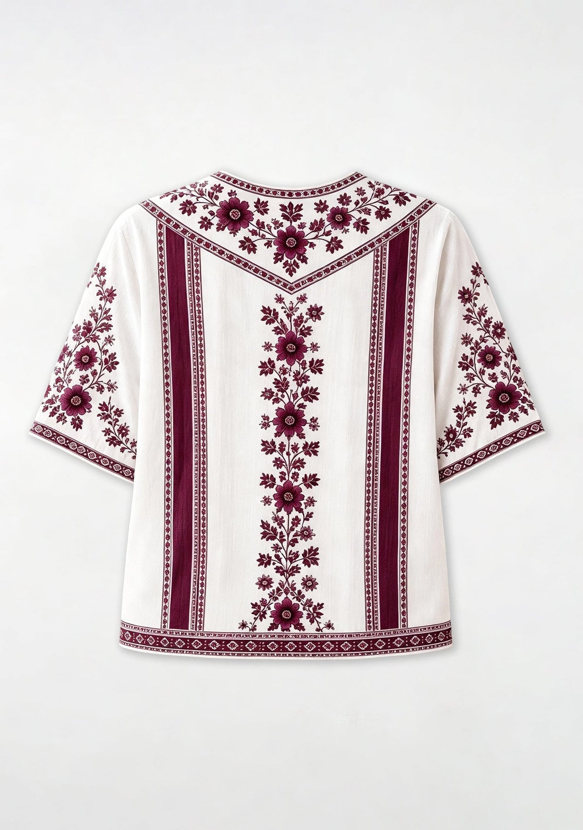 Boho Burnley Boho Floral V-Neck Blouse