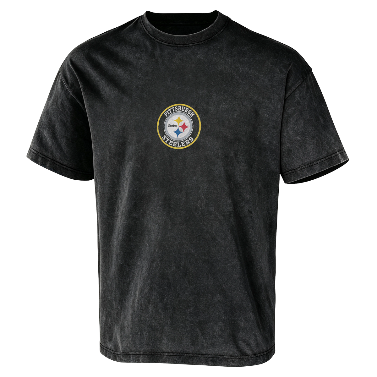 Pittsburgh Steelers Mineral Helmet Logo Washed Tee