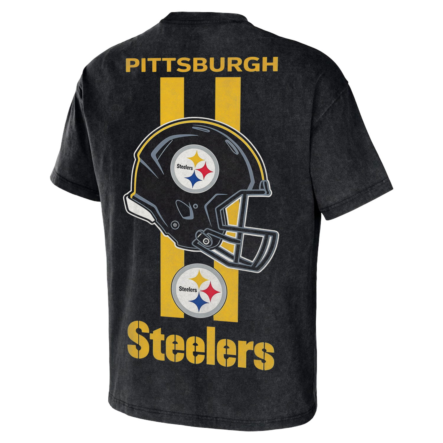 Pittsburgh Steelers Mineral Helmet Logo Washed Tee Secondary image
