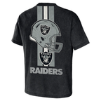 Las Vegas Raiders Helmet Graphic Front & Back Washed Tee
