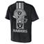 Las Vegas Raiders Helmet Graphic Front & Back Washed Tee