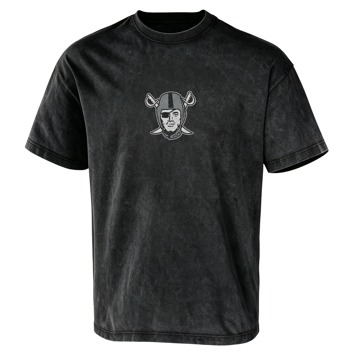 Las Vegas Raiders Helmet Graphic Front & Back Washed Tee