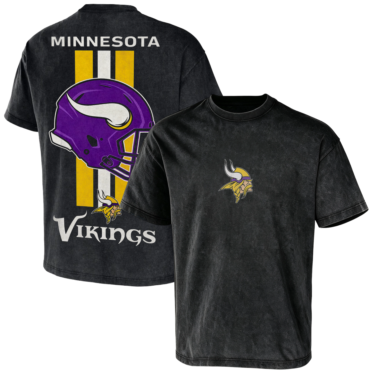 Minnesota Vikings Mineral Football Fan Casual Washed Tee