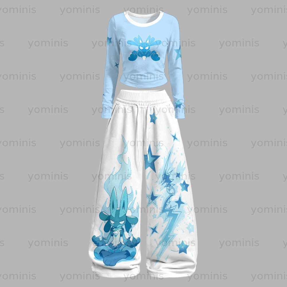 Pokémon Long-sleeved double-layer stretch pants set Main image