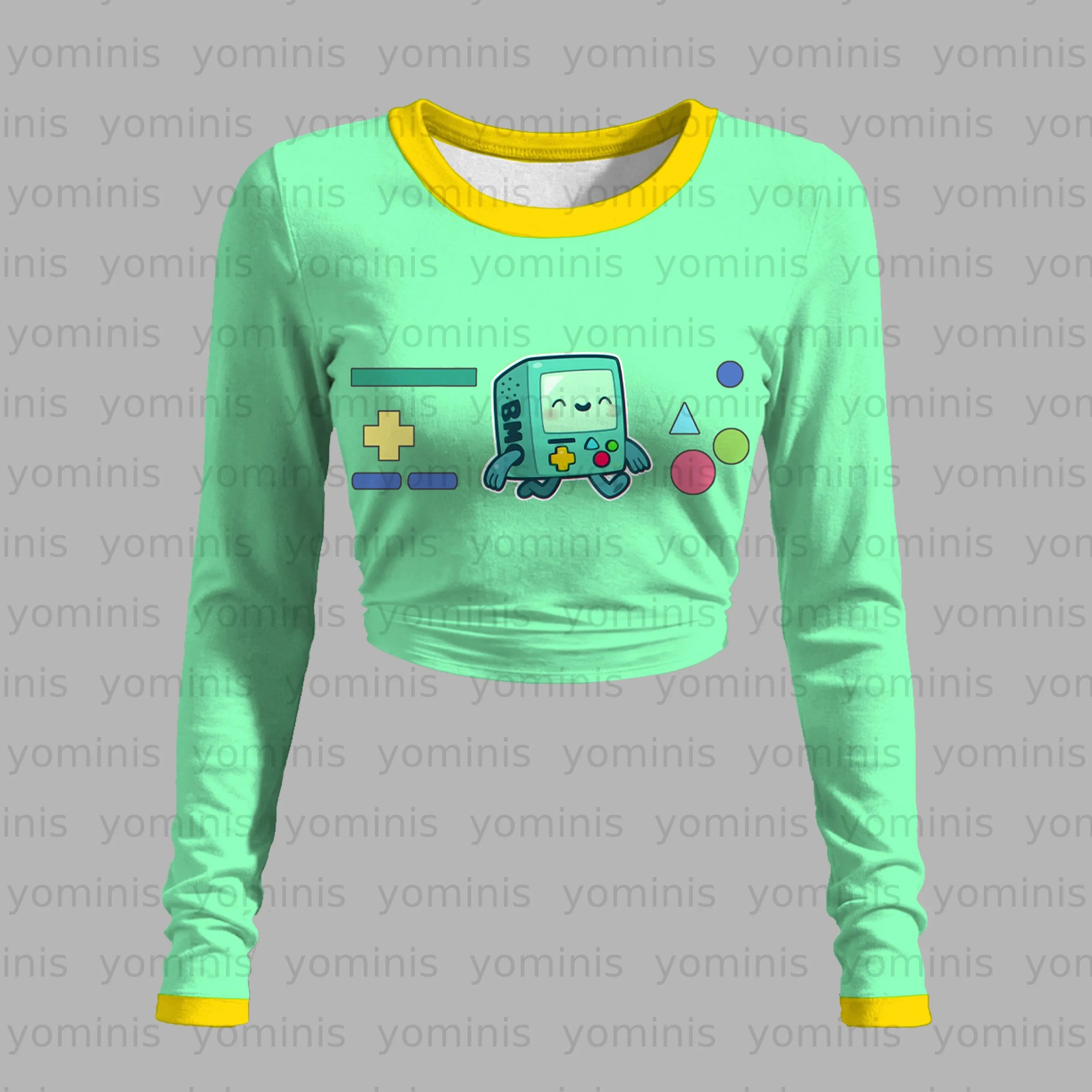 "Adventure Time" Long-sleeved double-layer stretch pants set Secondary image
