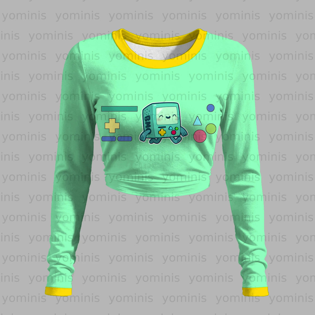 "Adventure Time" Long-sleeved double-layer stretch pants set