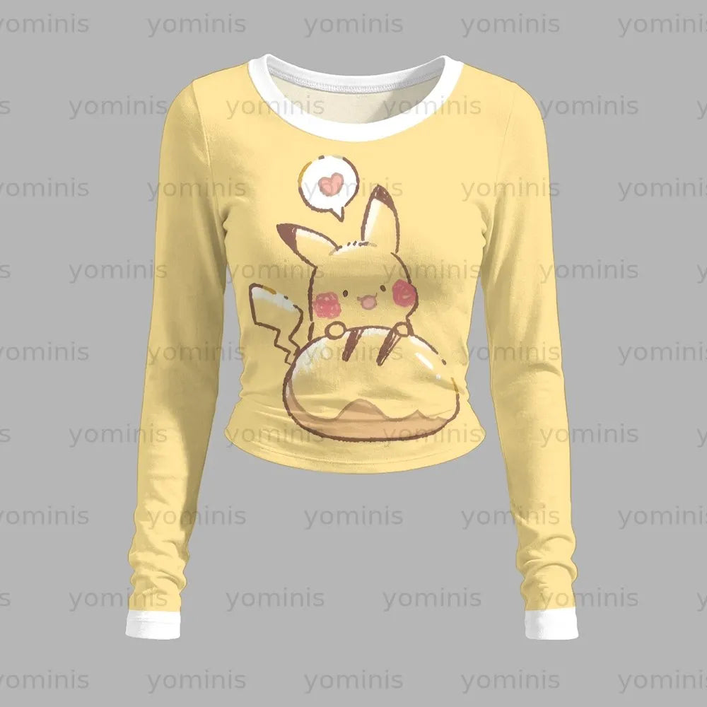 Pokémon Long-sleeved double-layer stretch pants set Secondary image
