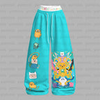 "Adventure Time" Long-sleeved double-layer stretch pants set