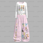 Pokémon Long-sleeved double-layer stretch pants set
