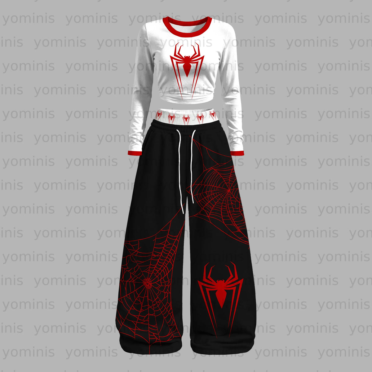 "Spider-Man" Long-sleeved double-layer stretch pants set Main image