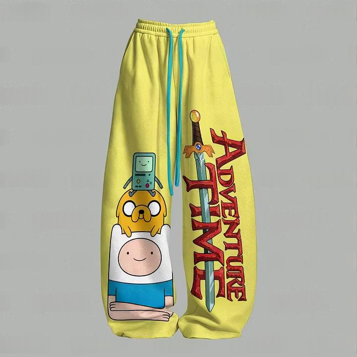 Adventure Time Finn Jake BMO Top & Elasticated Trousers Two-Piece Set