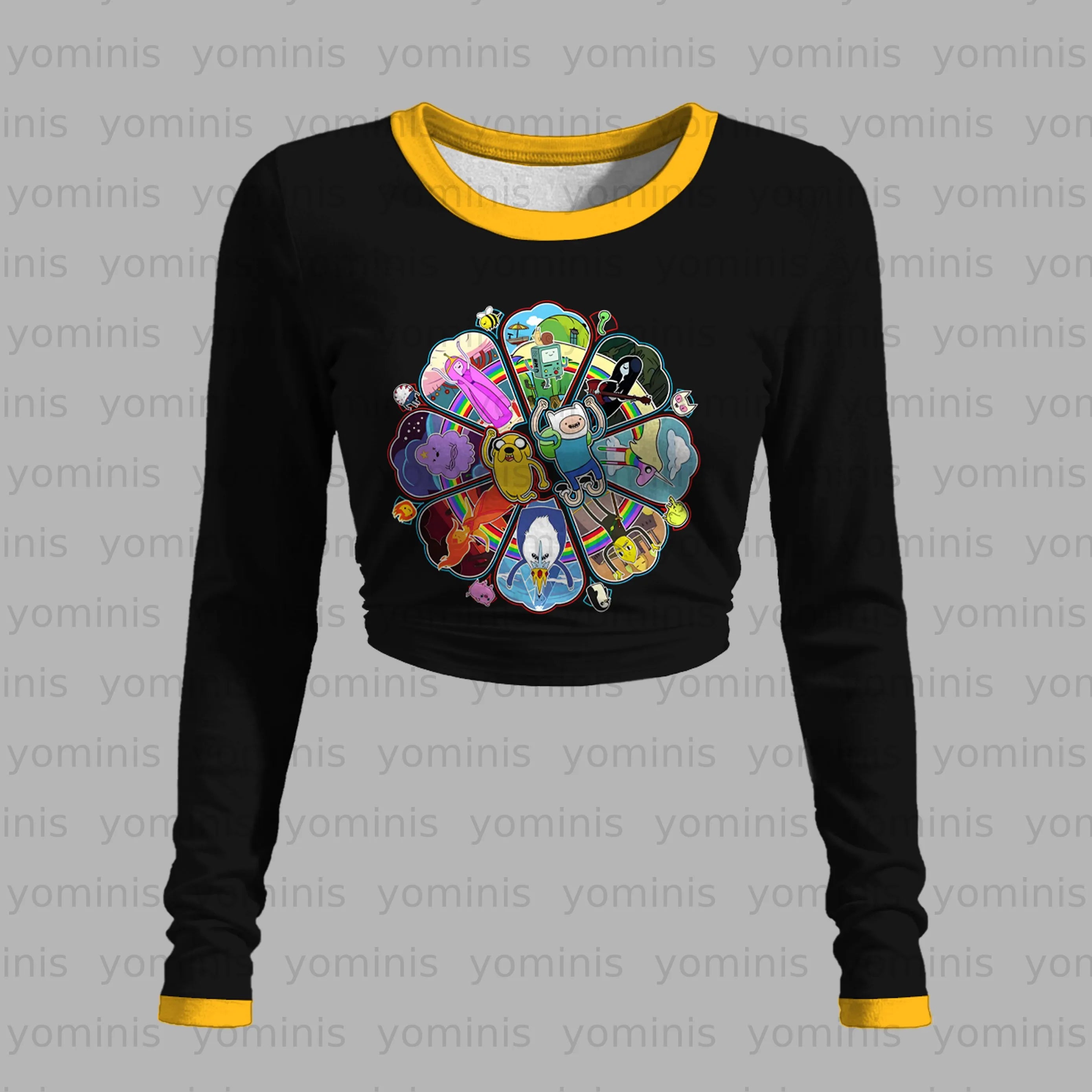 "Adventure Time" Long-sleeved double-layer stretch pants set Secondary image
