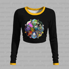 "Adventure Time" Long-sleeved double-layer stretch pants set