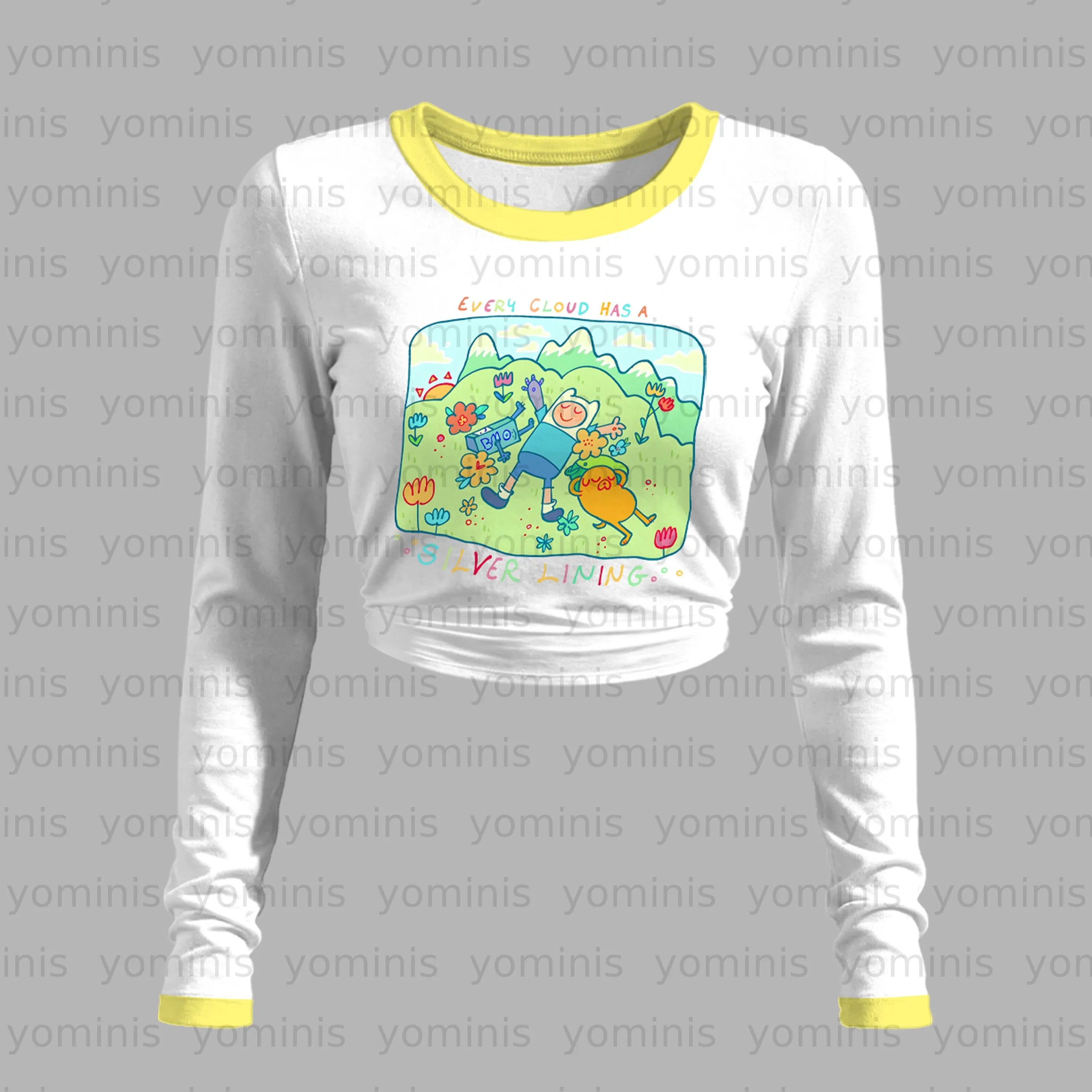 "Adventure Time" Long-sleeved double-layer stretch pants set Secondary image