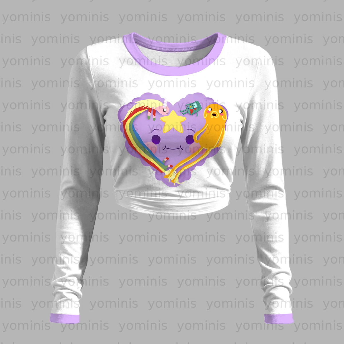 "Adventure Time" Long-sleeved double-layer stretch pants set