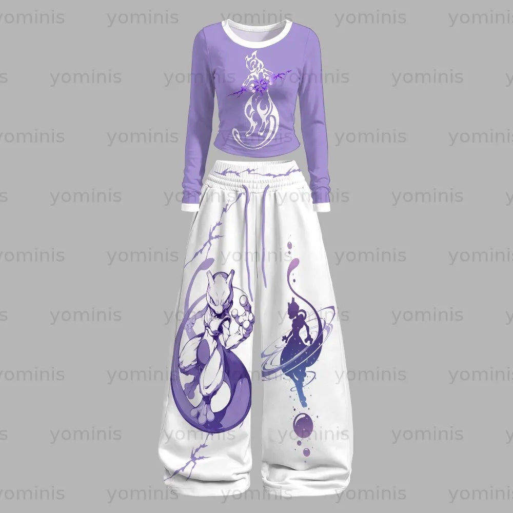 Pokémon  Long-sleeved double-layer stretch pants set