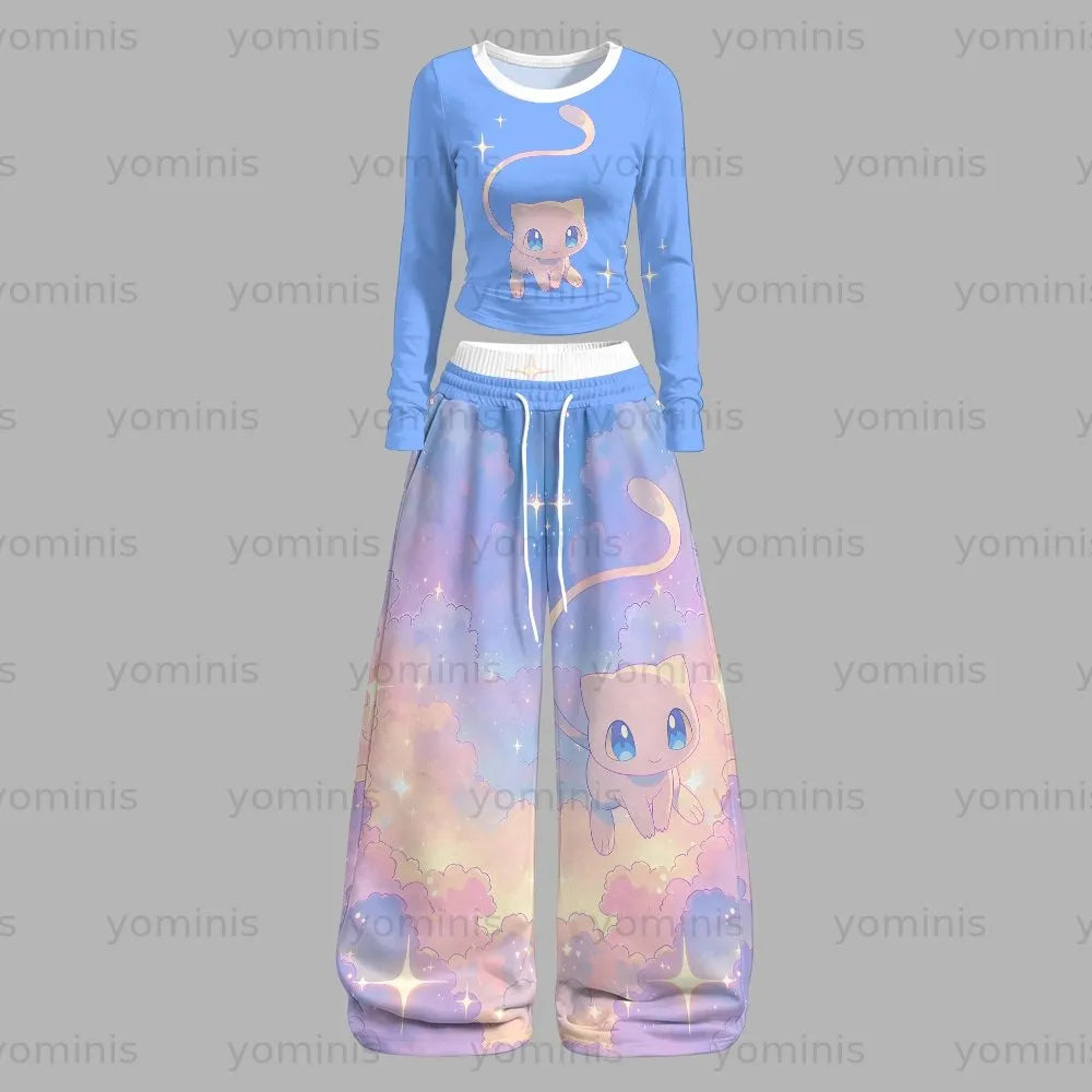 Pokémon  Long-sleeved double-layer stretch pants set