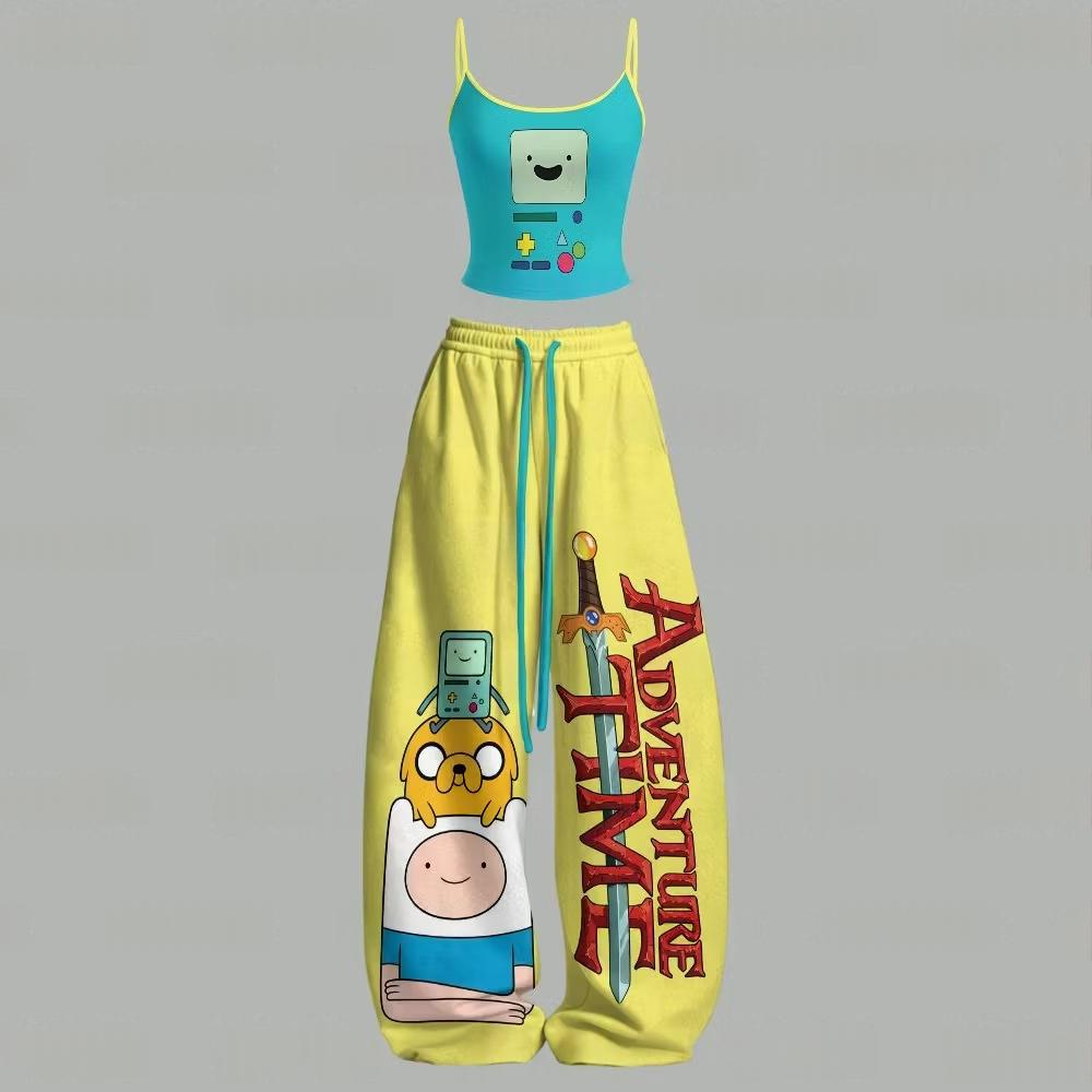 Adventure Time Finn Jake BMO Top & Elasticated Trousers Two-Piece Set Main image