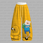 "Adventure Time" Long-sleeved double-layer stretch pants set