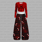 "Spider-Man" Long-sleeved double-layer stretch pants set