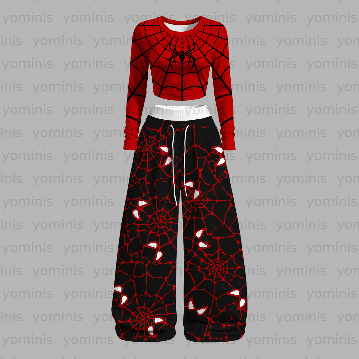 "Spider-Man" Long-sleeved double-layer stretch pants set Main image