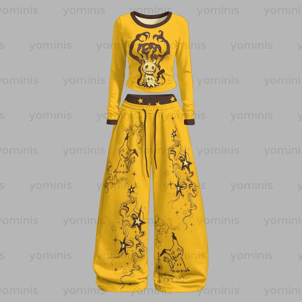 Pokémon  Long-sleeved double-layer stretch pants set Main image